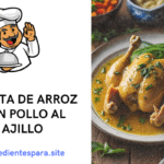 Ingredientes para arroz con pollo y almendras + receta paso a paso