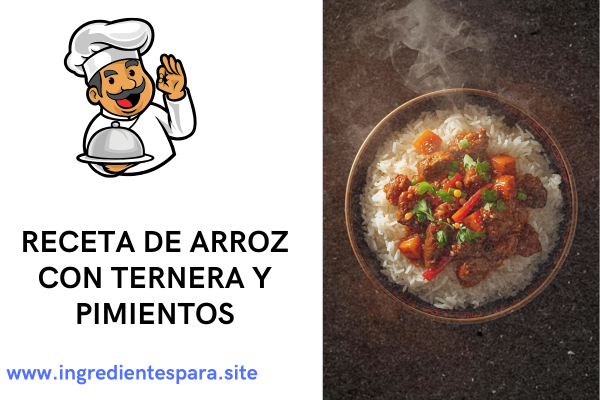 receta de arroz con ternera y pimientos